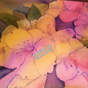 Watercolor Painting, Original, Signed by Artist, One-of-a-Kind 16.5"x15"